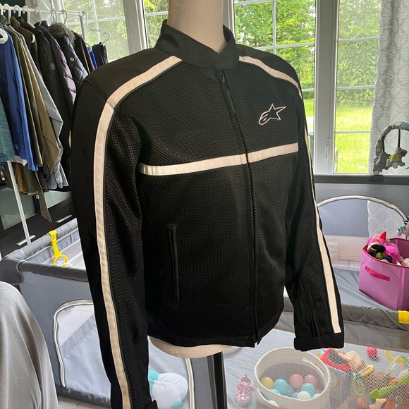 Alpinestars Stella Breeze Black Motorcycle Jacket L Women's Padded - Picture 3 of 4